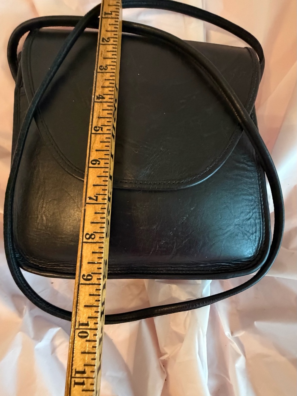 Hunt Club Black Leather Crossbody Bag